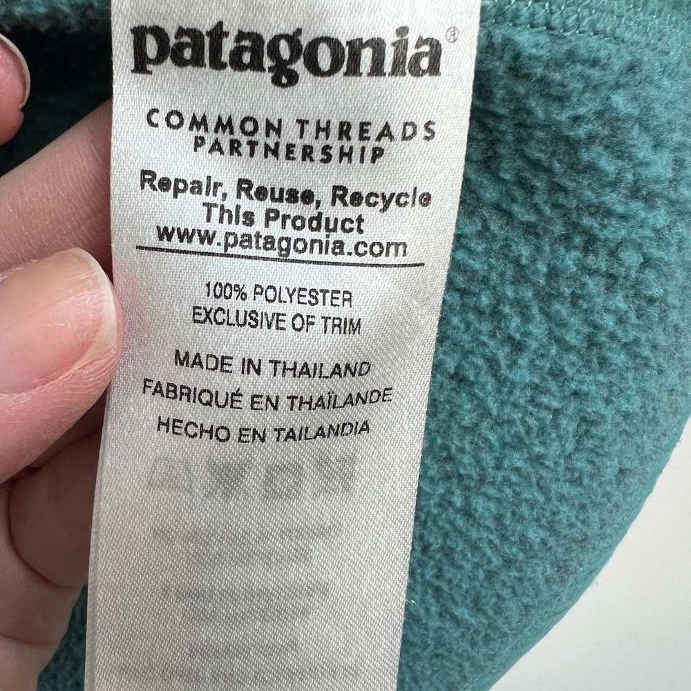 Patagonia Women's Better Sweater Quarter Zip Up Long Sleeve Sweater Jacket Blue - Picture 7 of 7